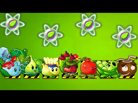 ALL CANNON Plants Max Level Power-Up! vs Gargantuar Fight! (Jurassic Marsh) - Plants vs Zombies 2