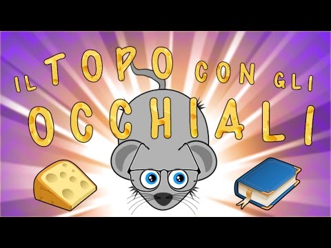 Il topo con gli occhiali - Canzoni per bambini - Baby cartoons - Children's Music 🧒🏼