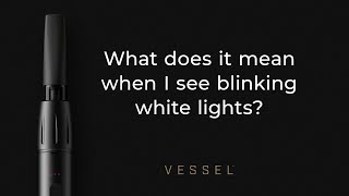What does it mean when I see blinking white lights