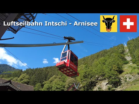 Arniberg (1/3) - Aerial Cable Car Intschi-Arnisee (September 2023) 4K