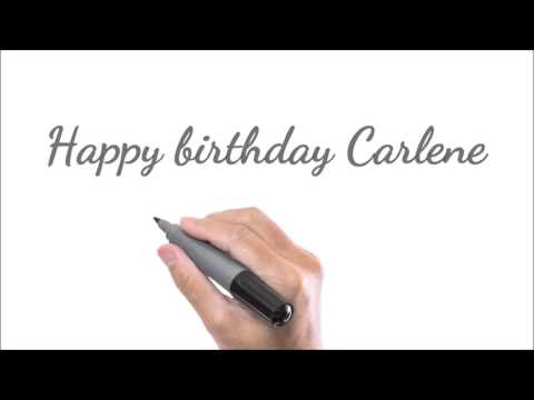 Happy Birthday Carlene