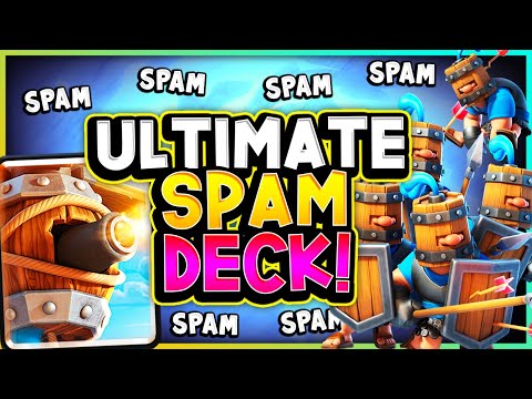 LADDER with RECRUITS ROYAL HOG SPAM DECK! BIG WIN STREAK! - CLASH ROYALE