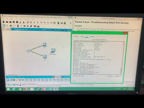 CCNA v6.0 _ 5.2.2.8 Packet Tracer - Troubleshooting Switch Port Security (answers)