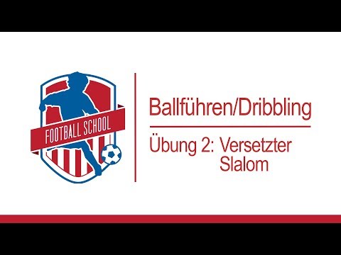 Ballführen/Dribbling Tutorial: Übung 2 - Versetzter Slalom