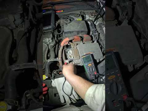 Testing for high voltage leaks on a Camry Hybrid #toyota #hybrid #mechanic