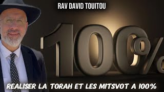 Réaliser la torah et les mitsvot a 100%....Yom ouledette sameah pour James Haim Ouriel ben Sandie