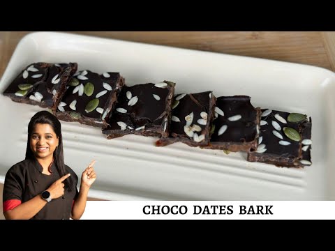 Chocolate Date Bark | Chocolate Healthy Recipe | Chef Deepali | Wow Cook Studio