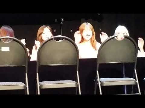 180610 UNI.T fansign fancam 10 Woohee Yebin Euijin Yoonjo playing game