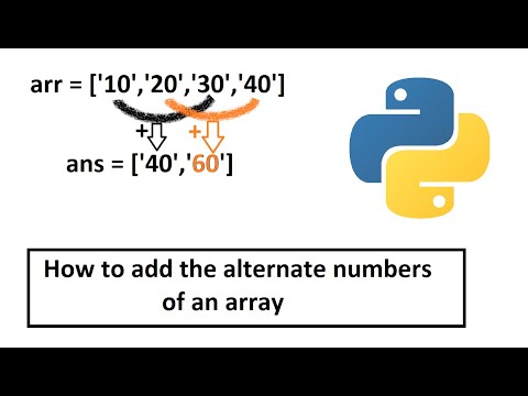 Learn How to find the sum of alternate numbers in an array | Adding ...