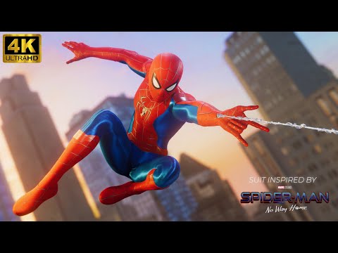 Marvel's Spider Man Remastered - No Way Home Ending Suit Mod 4K 60FPS