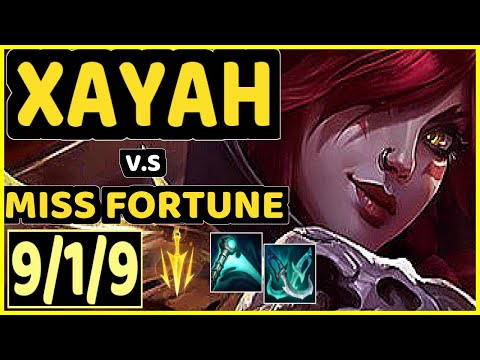 REKKLES (XAYAH) vs MISS FORTUNE - 9/1/9 KDA BOTTOM ADC CHALLENGER GAMEPLAY - EUW