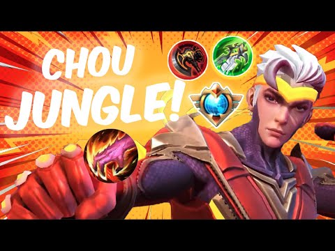 CHOU TOP GLOBAL JUNGLE  SHOT BUILD AND EMBLEM (next meta!?)-MLBB