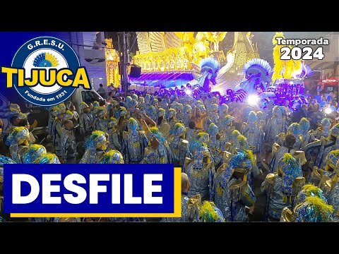 Unidos da Tijuca 2024 | Bateria no Desfile | Samba ao vivo - #Desfile24