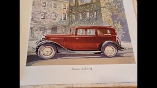1933 34 Ford 14 Brochure Model BF Dagenham England Early Vintage Restoration Original 1932