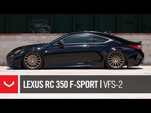 Lexus RC 350 F-Sport Bagged | "Black & Bronze" | Vossen Hybrid Forged VFS-2 Wheels