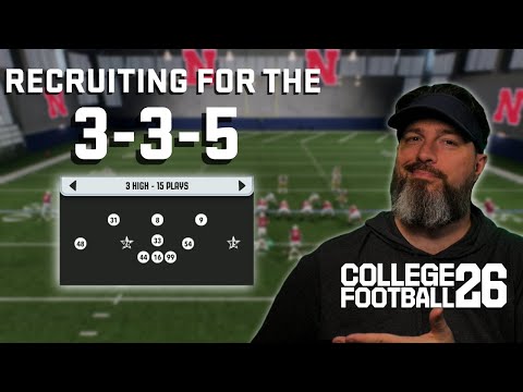 Recruiting for the 3-3-5 Defense in College Football 26!