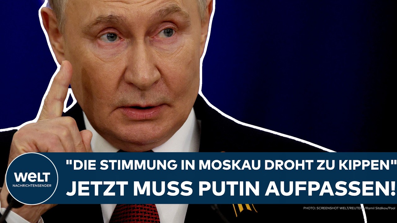 UKRAINE-KRIEG: "Die Stimmung in Moskau droht zu kippen!" Jetzt muss Waldimir Putin aufpassen!