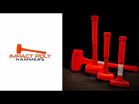 Impact Poly Hammers 36 oz Orange Polyurethane Dead Blow Hammer