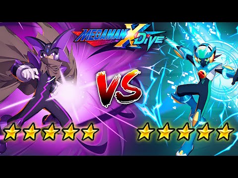 Bass XX 5* Vs DiVE Cross MegaMan 5* - Mega Man X DiVE (Mobile Controls PvP)