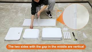 8 Tier Shoe Organizer for Closet Instruction