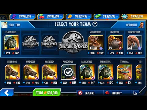 PANOCHTHUS DEFEATED 3 OPPONENTS, SUPER NICE - JURASSIC WORLD THE GAME