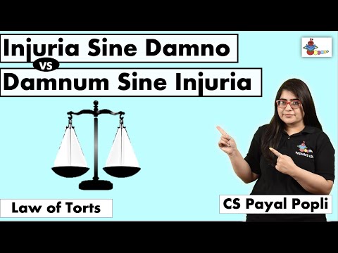 What is the Difference between Damnum Sine injuria & Injuria Sine Damnum? | Damnum Sine Injuria