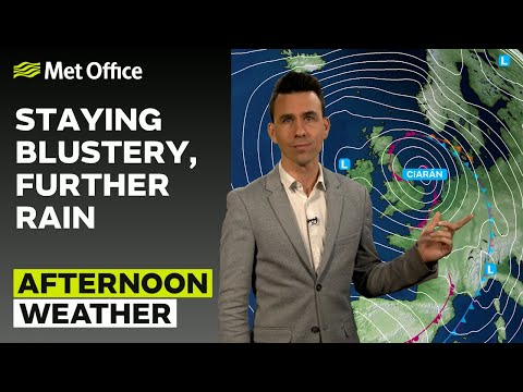 02/11/23 – Further Impacts Possible – Afternoon Weather Forecast UK – Met Office Weather
