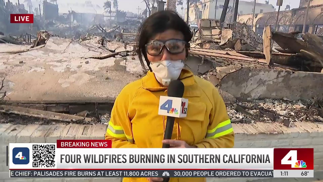 Watch Live: Wildfires tear through Palisades, Altadena and Sylmar