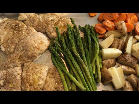 Chicken & Asparagus One Pan Bake!  | Southern Sassy Mama