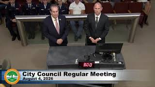 City Council Meeting 8/4/2026