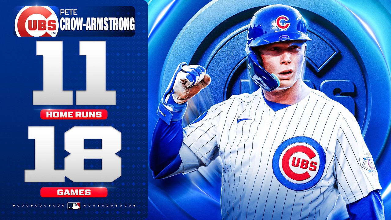 Pete Crow-Armstrong INSANE hot streak as he goes for NL MVP! 🐻🔥 (11 homers in just 18 games!)