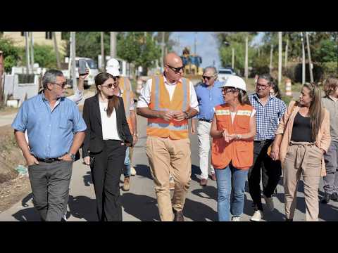 El intendente de Canelones recorrió obras viales e hidráulicas en Villa San José