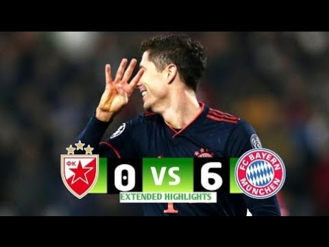 "Lewandowski Scores 4 Goals! | Crvena Zvezda 0-6 Bayern Munich | UCL Destruction 🔥"