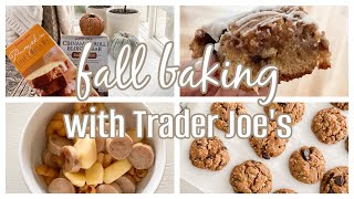 TRADER JOE'S BAKE WITH ME | FALL KITCHEN DECORATING IDEAS 2022 | EASY, COZY RECIPES FOR FALL