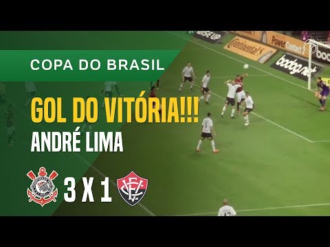 GOL (ANDRÉ LIMA) - CORINTHIANS X VITÓRIA - 10/05 - COPA DO BRASIL 2018