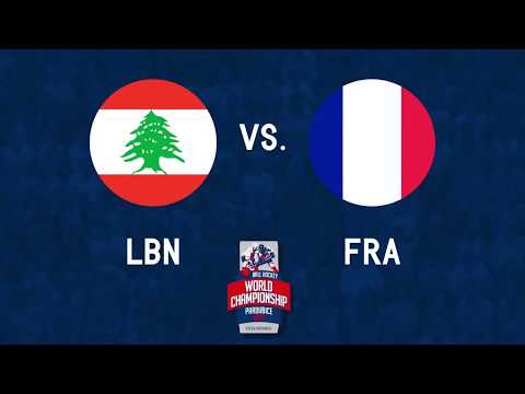Lebanon vs France 2017 World Ball Hockey Championships in Pardubice, Czech Republic