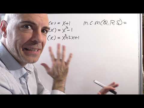 MÍNIMO COMÚN MÚLTIPLO DE POLINOMIOS. Cómo hallar el mcm de expresiones algebraicas