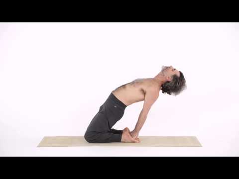 Haltung vom liegenden Donnerkeil, Variante 1 - Supta Vajra Asana