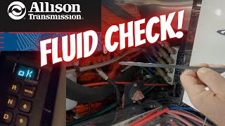 How To: Allison Transmission Fluid Level Check | Diagnostics Code | Motorhome | Newell School