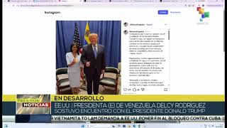 Delcy Rodríguez y Donald Trump se reúnen en Nueva York