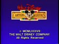 Closing To Walt Disney Cartoon Classics Vol 2 1988 Laserdisc Side A