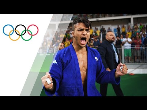 Italy's Basile upsets Number One Title Holder in Men's Judo 66kg