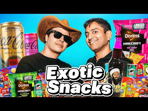 عجیب ترین خوراکی های دنیا رو خریدم! نوشیدنی بن لادن 😳