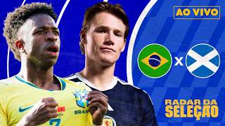 AO VIVO! AQUECE BRASIL X ESCÓCIA! ESCALAÇÕES, COLETIVA E MAIS! | Radar da Seleção | ge tv