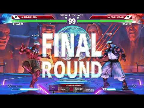 SFV: New Legacy @ Next Level - NL Golden Cen (DhalsiM) vs LU Alex Valle (Rashid) - FT5 Exhibition