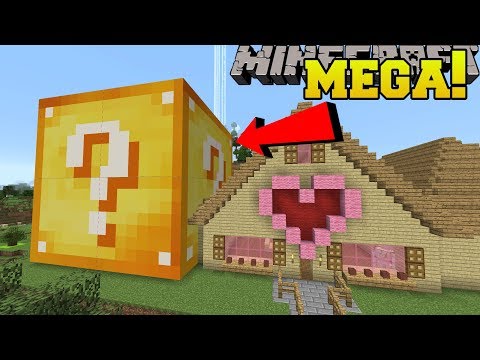 Minecraft: MEGA LUCKY BLOCK!! (LUCKY BLOCK BIGGER THAN A HOUSE!)
