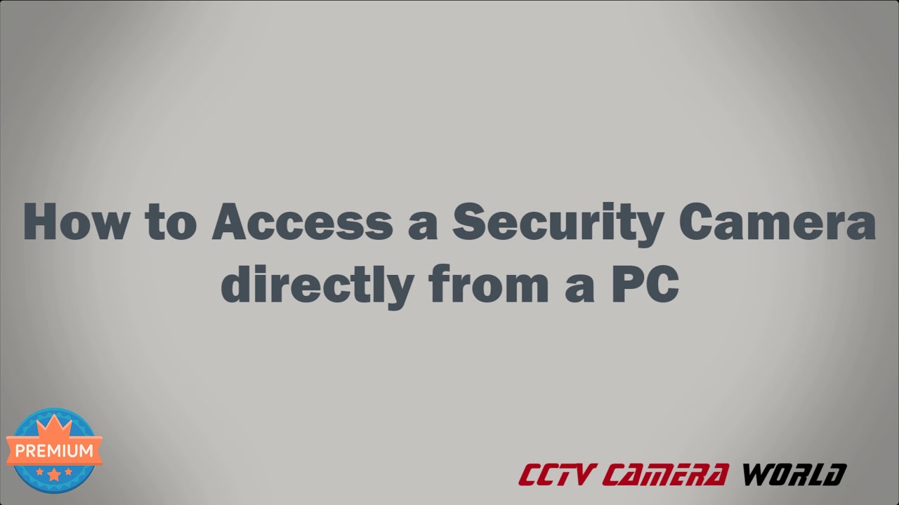 How do I set up a security camera on my computer? Tipseri