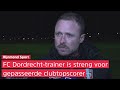 FC Dordrecht-trainer Michele Santoni: 'Het teambelang moet bovenaan staan als je laatste bent'