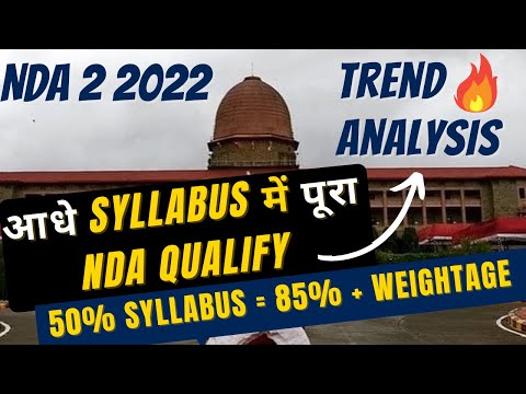 NDA TREND ANALYSIS 2 2022 🔥 Most Important Topics for NDA | Topic Wise Trend Analysis| NDA Syllabus