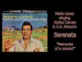 Mario Lanza Sings Enrico Caruso's Serenata "Memories of a Concert" with Lyrics & Translation.
